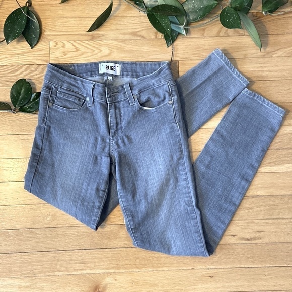 𝅺PAIGE Peg Ankle Skinny in Oxford Grey size 24 - Picture 2 of 7